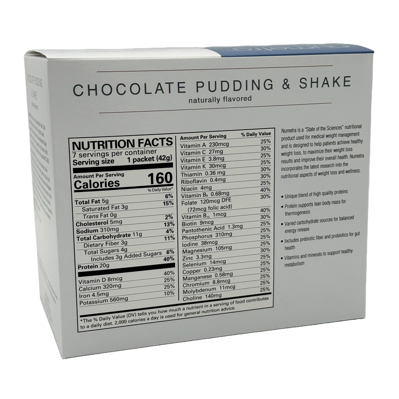 Numetra 20g Protein Pudding & Shakes