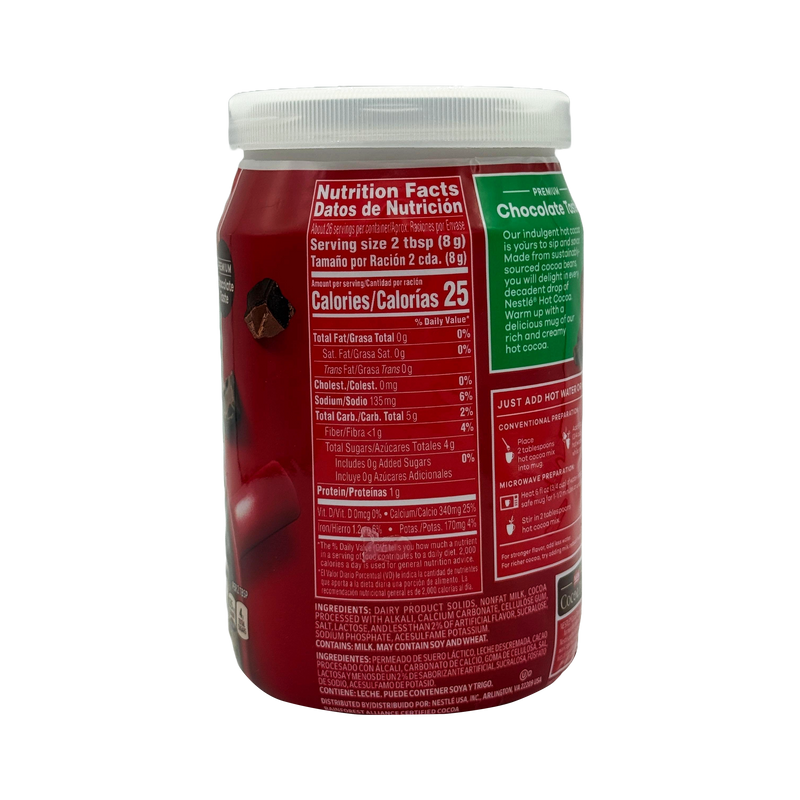 Nestle Zero Added Sugar Hot Cocoa Mix 7.33 oz