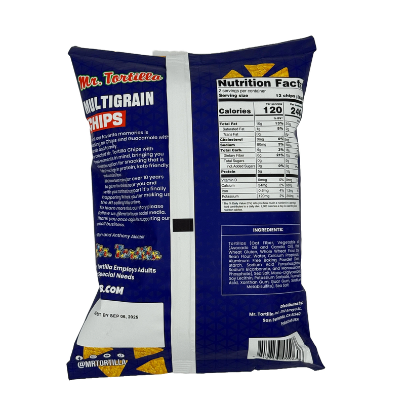 Mr Tortilla Low Carb Tortilla Chips