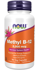 Special Order - Methyl B-12 5000mcg 90 Veg Capsules by NOW Foods
