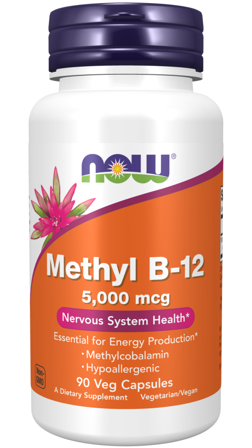 Methyl B-12 5000mcg 90 Veg Capsules by NOW Foods