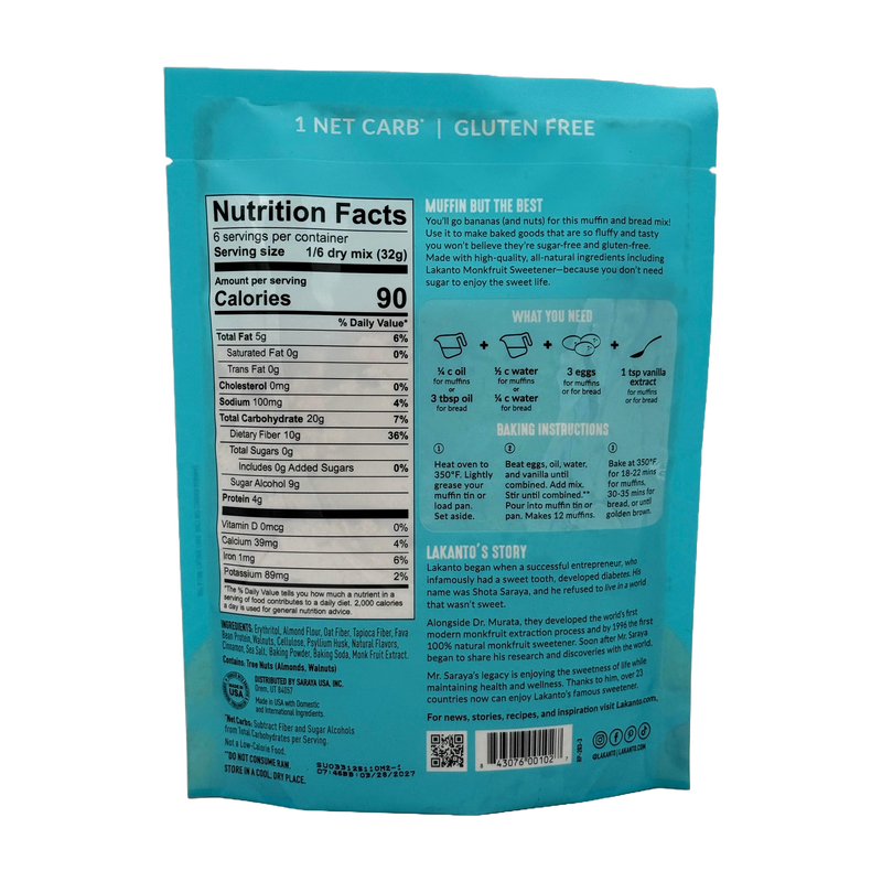 Lakanto Sugar Free Muffin & Bread Mix