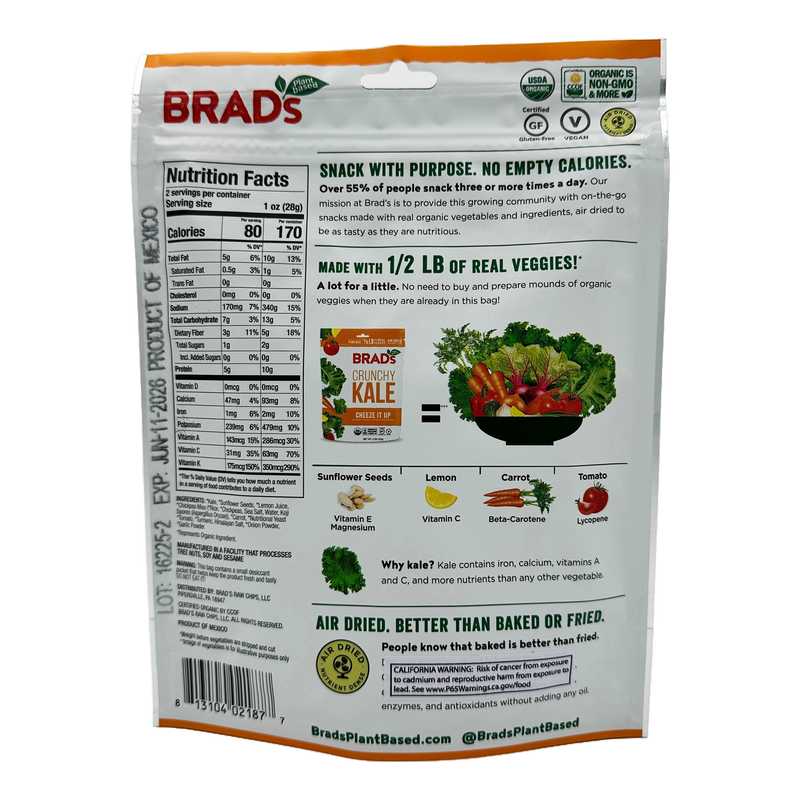 Brad's Raw Foods Crunchy Kale