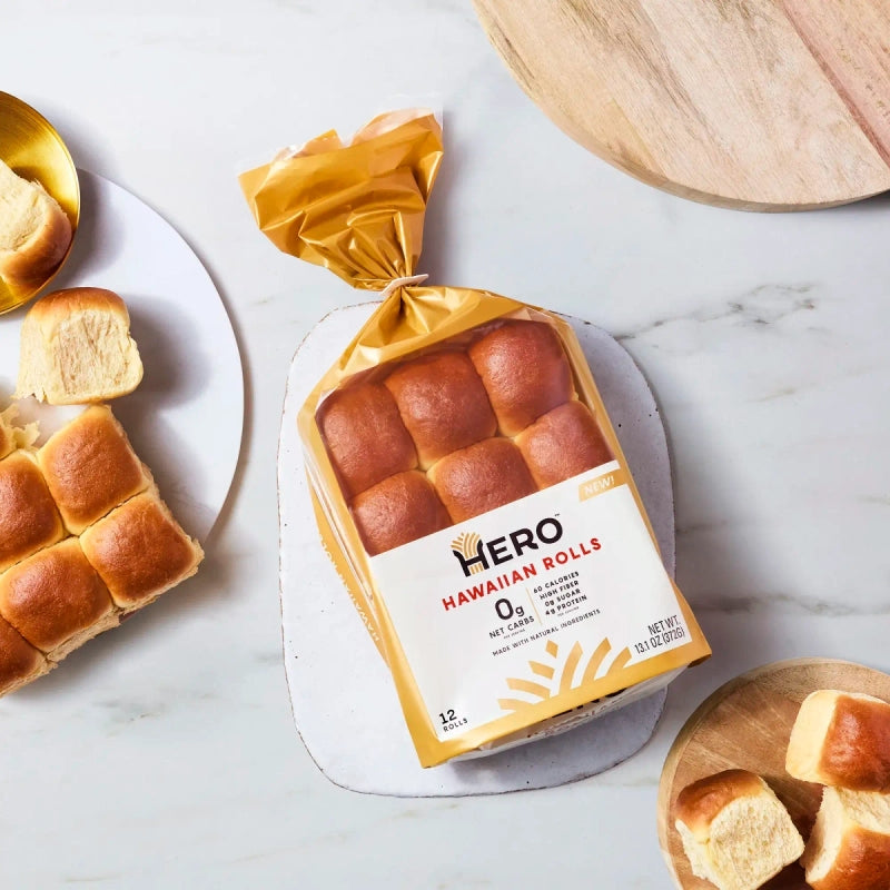 Hero Zero Net Carb Hawaiian Rolls, 12 rolls