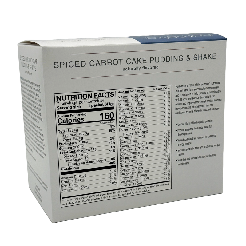 Numetra 20g Protein Pudding & Shakes