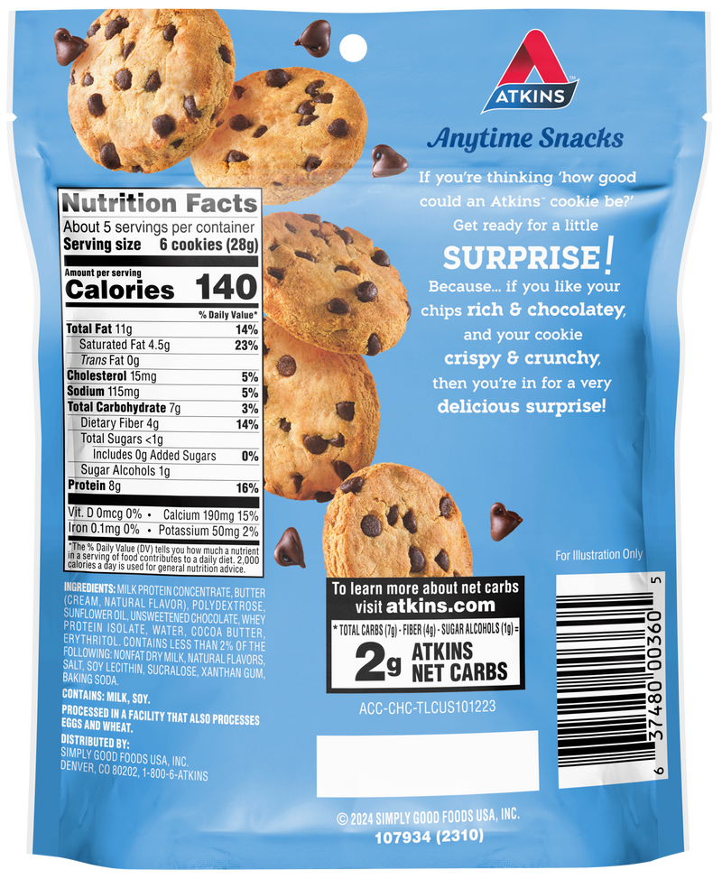 Atkins Nutritionals Crunchy Protein Bite-Sized Cookies, 4.94oz