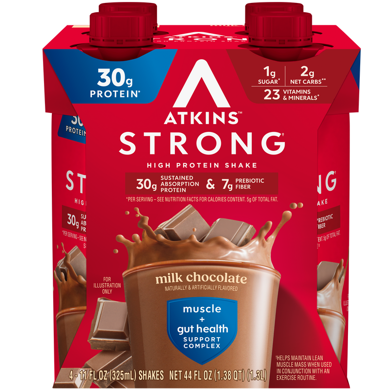 Atkins Nutritionals Strong Protein & Fiber Ready-to-Drink Shakes