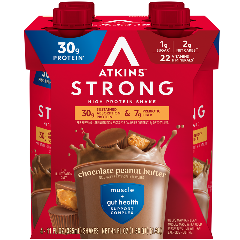 Atkins Nutritionals Strong Protein & Fiber Ready-to-Drink Shakes