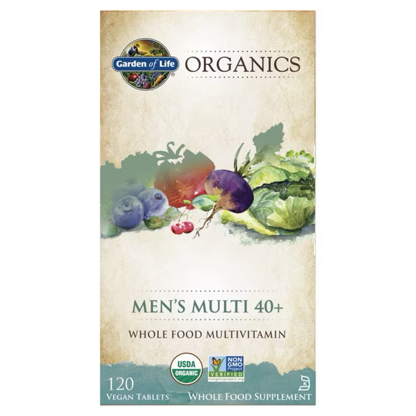 Garden of Life Organics Men's Multi 40+ 120 vegan tablets