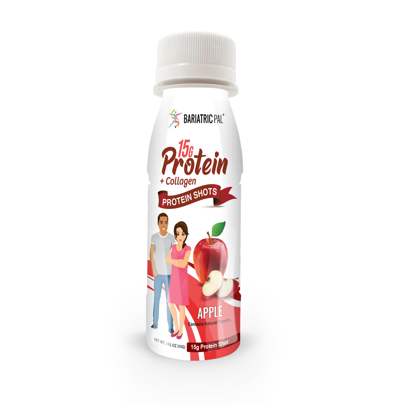 BariatricPal 15g Whey & Collagen Complete Protein Shots - Apple