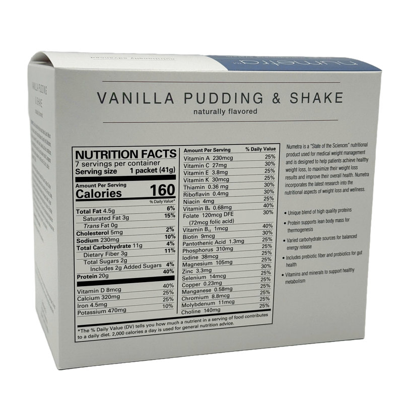 Numetra 20g Protein Pudding & Shakes