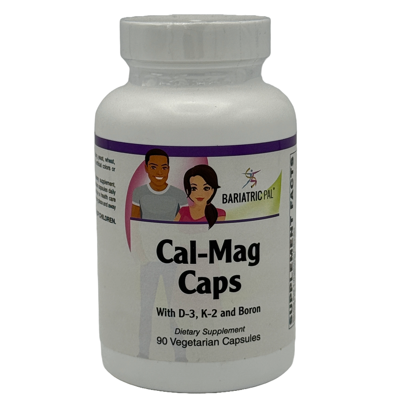 BariatricPal Calcium & Magnesium Vegetarian Capsules with D3, K2, and Boron