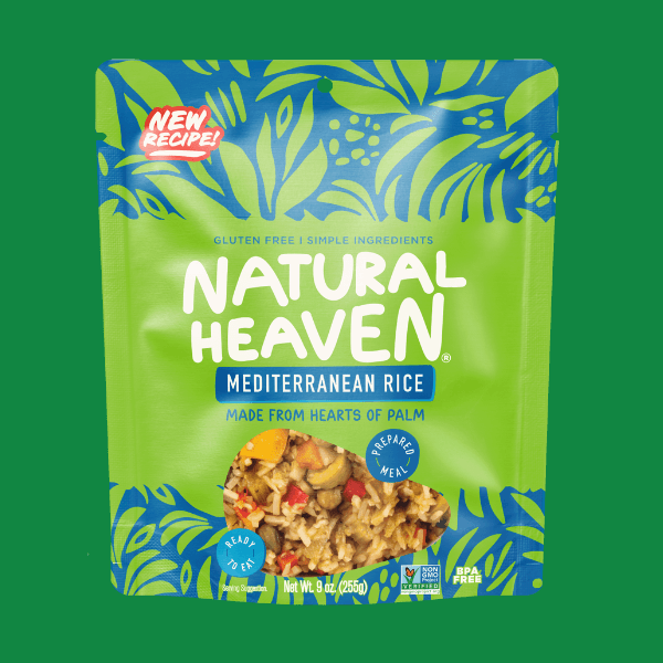 Riced Hearts of Palm Pasta Keto Bowl Ready Meal by Natural Heaven