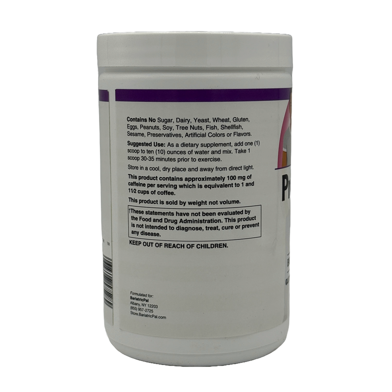 Fast-acting Pre-Workout Formula by BariatricPal (Citrus Splash)- Energy & Endurance Booster