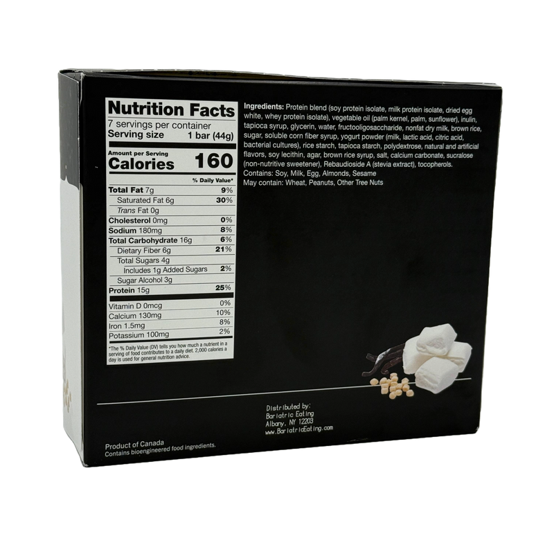 BariatricPal Low Carb Protein & Fiber Bars - Fluffy Vanilla Crisp