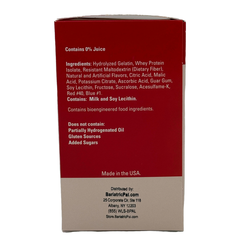 BariatricPal 15g Protein Fruit Drink - Fruity Cranberry Grape (Aspartame Free)