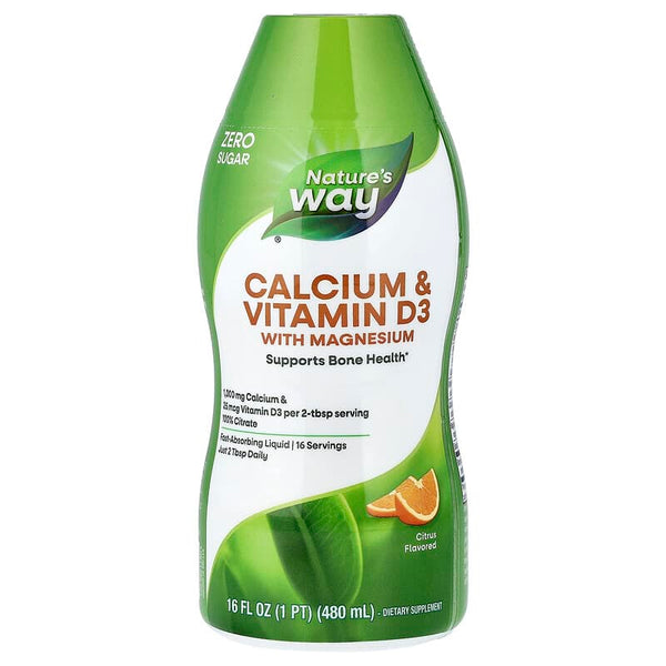 Nature's Way - Calcium & Vitamin D3 Liquid - Citrus Flavored