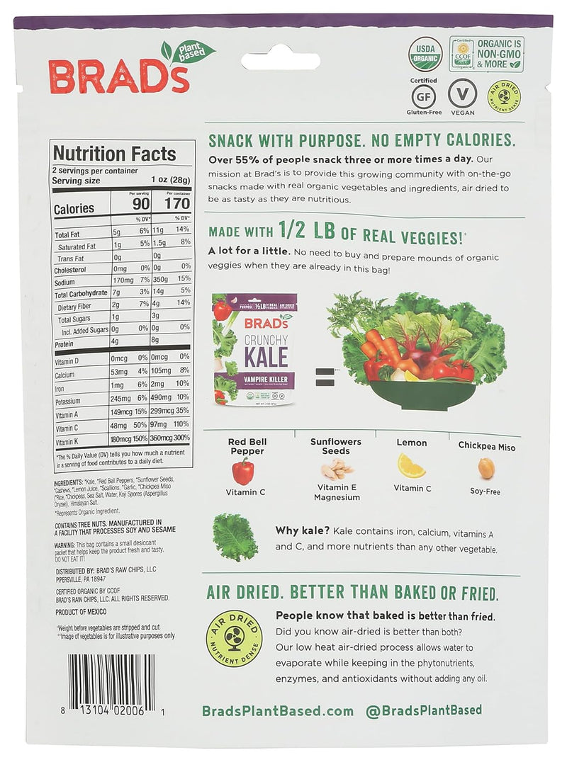 Brad's Raw Foods Crunchy Kale