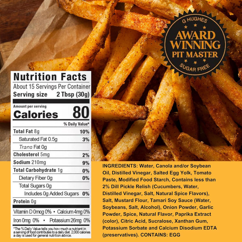 G. Hughes Smokehouse Sugar Free Fancy Fry Special Sauce 16 oz