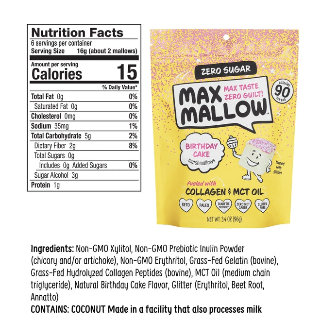 Know Brainer Foods Max Mallow Sugar Free Marshmallows