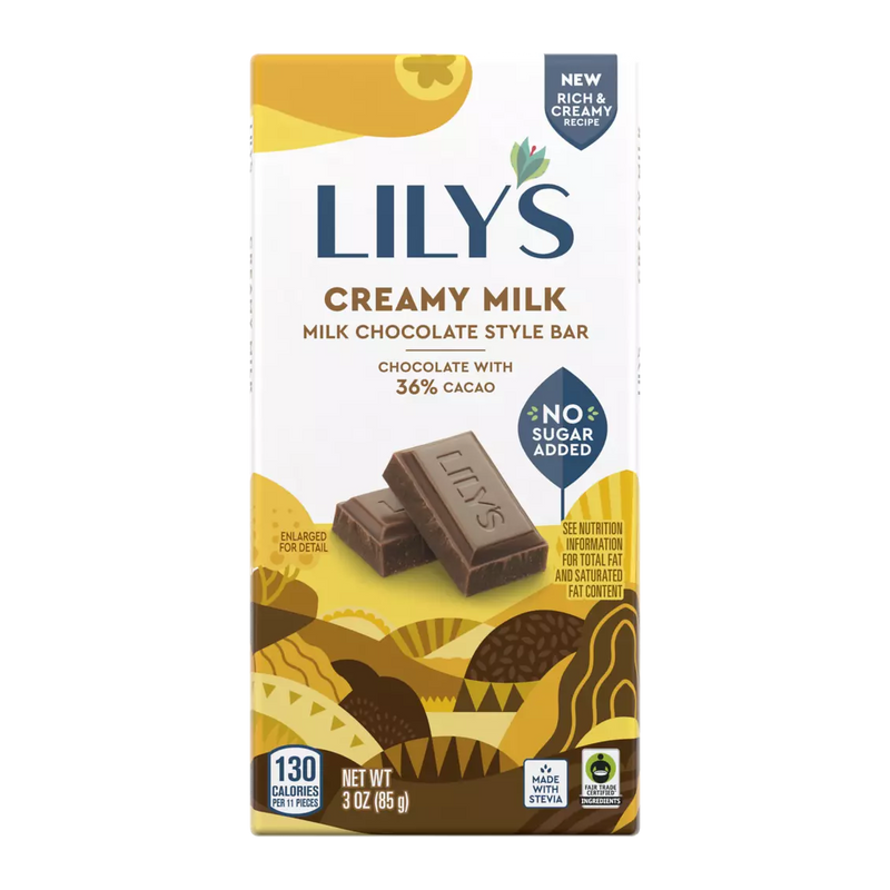 Lily's Sweets No Sugar Added 40% Milk Chocolate Style Bars