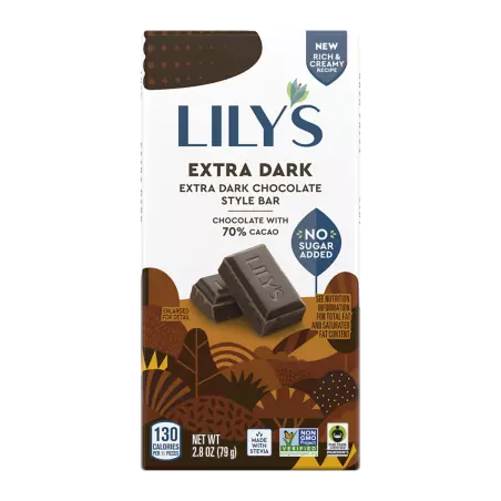 Lily's Sweets No Sugar Added 70% Extra Dark Chocolate Bars