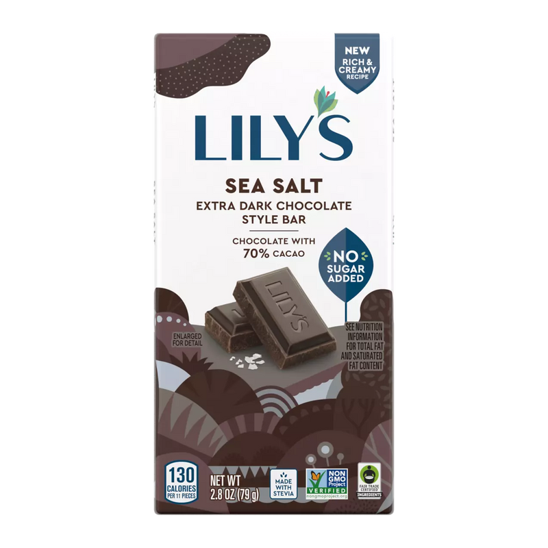 Lily's Sweets No Sugar Added 70% Extra Dark Chocolate Bars