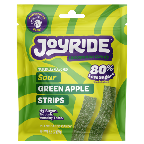 Joyride Sour Green Apple Strips, 3.5 oz