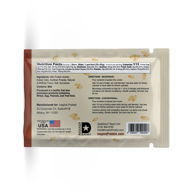 Inspire Protein Kitchen Oatmeal