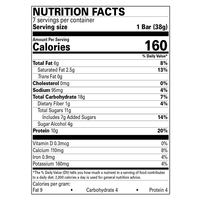 BariatricPal 10g Protein Snack Bars - Peanut Butter Crunch