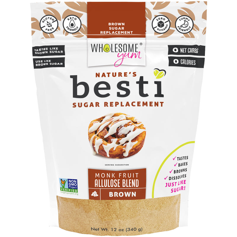 Wholesome Yum Besti Crystallized Brown Monk Fruit Allulose Blend