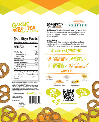 BeyondTwistz Low Carb Pretzels, 8 oz