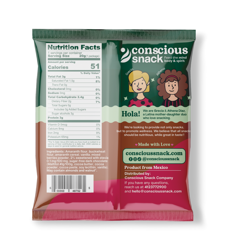 ConsciouSnack Obleas Amaranth Wafers by Snackever