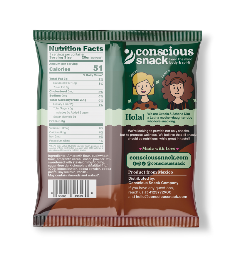 ConsciouSnack Obleas Amaranth Wafers by Snackever