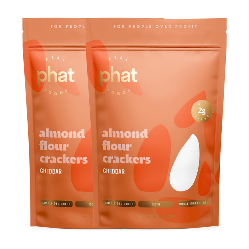 Almond Flour Crackers by Real Phat Foods (4.5 oz)