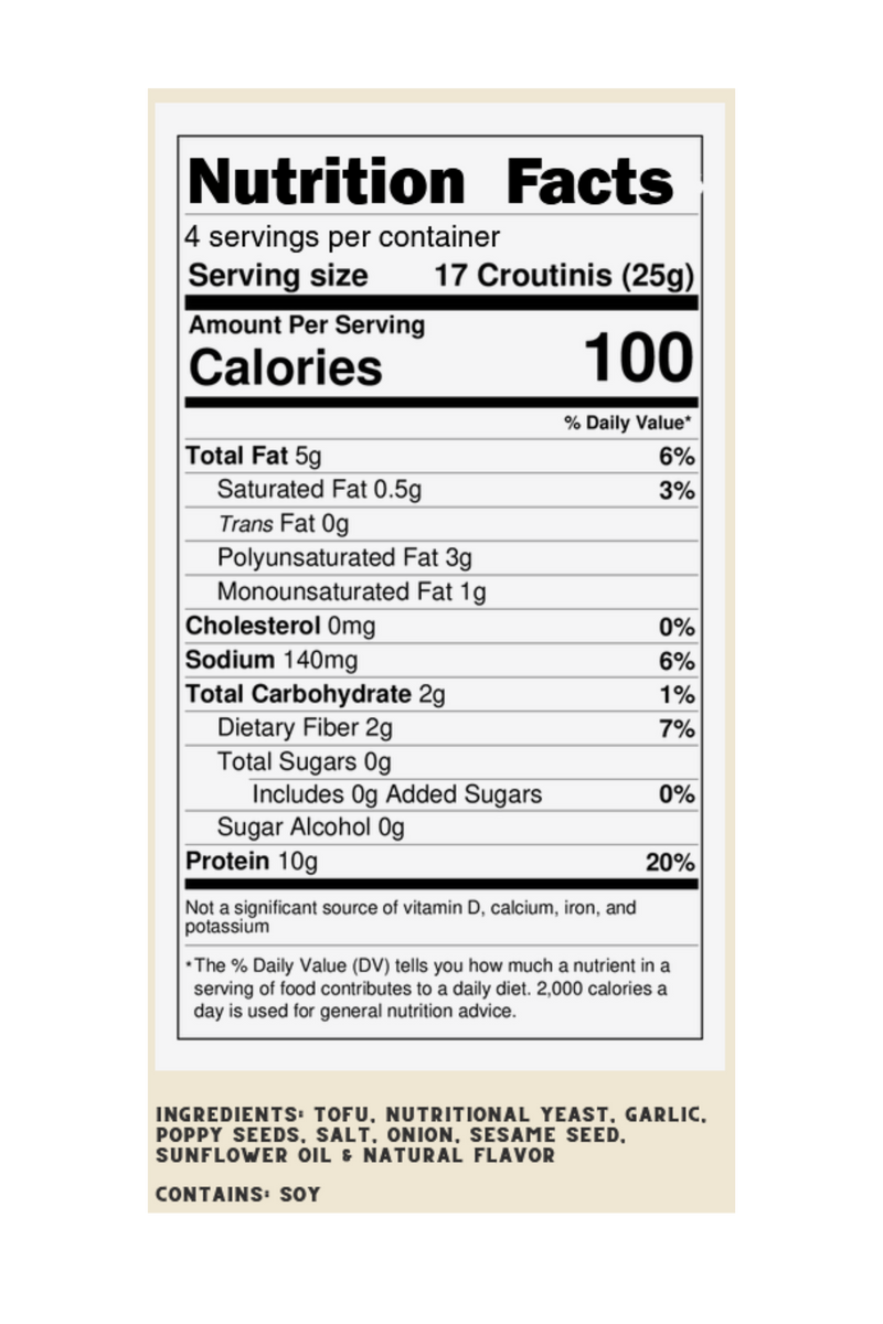 Croutinis High Protein Crouton Snack, 5oz