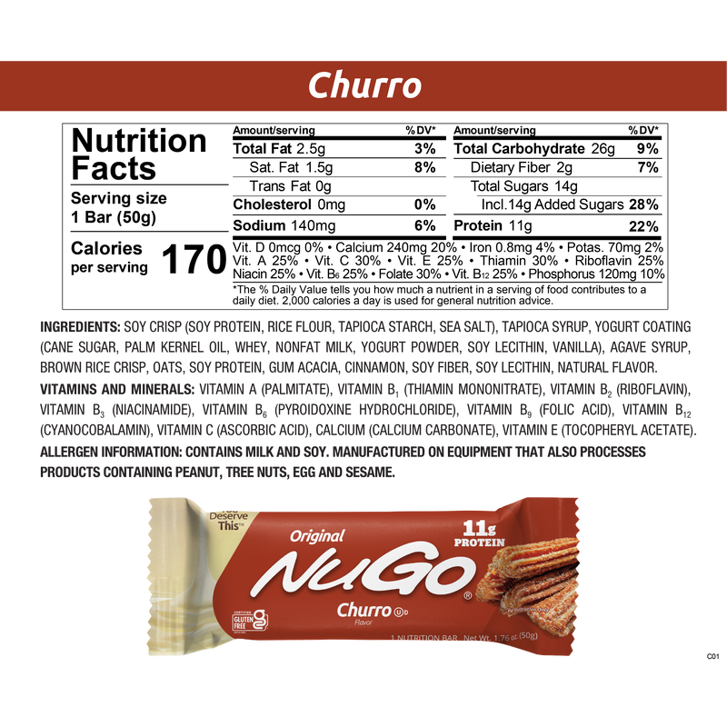 NuGo Original Bars, 15 Bars