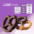 JoJo's Dark Chocolate Covered Pretzels, 3 oz