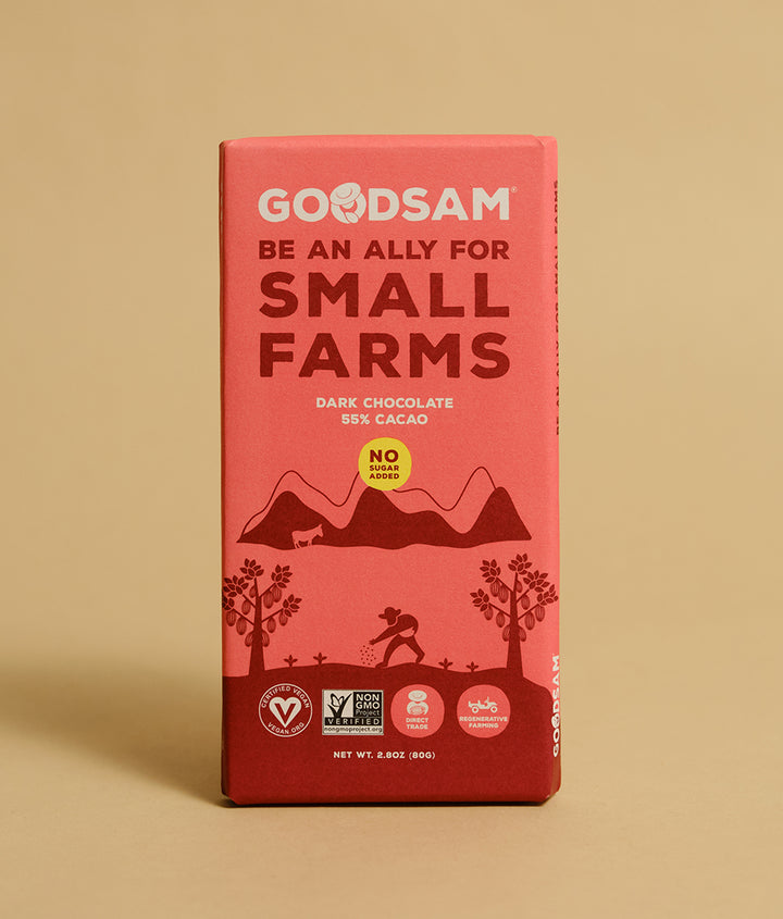 GoodSam 55% Cacao Dark Chocolate Bar - Sugar Free, 2.8 oz