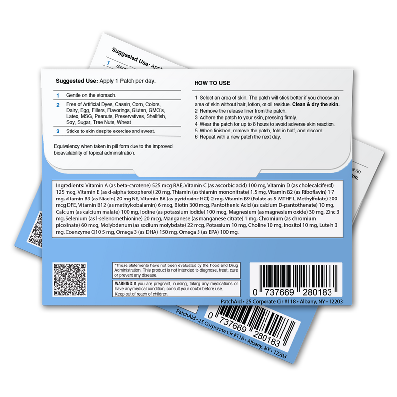 Kids Multivitamin Plus Topical Patch with Omega-3 by PatchAid