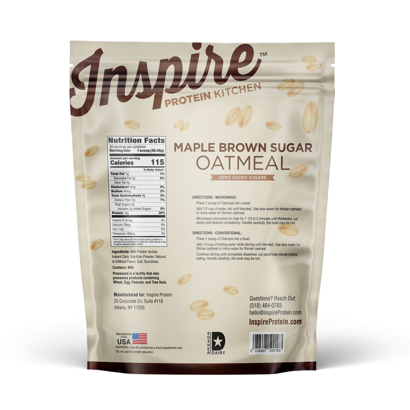 Inspire Protein Kitchen Oatmeal