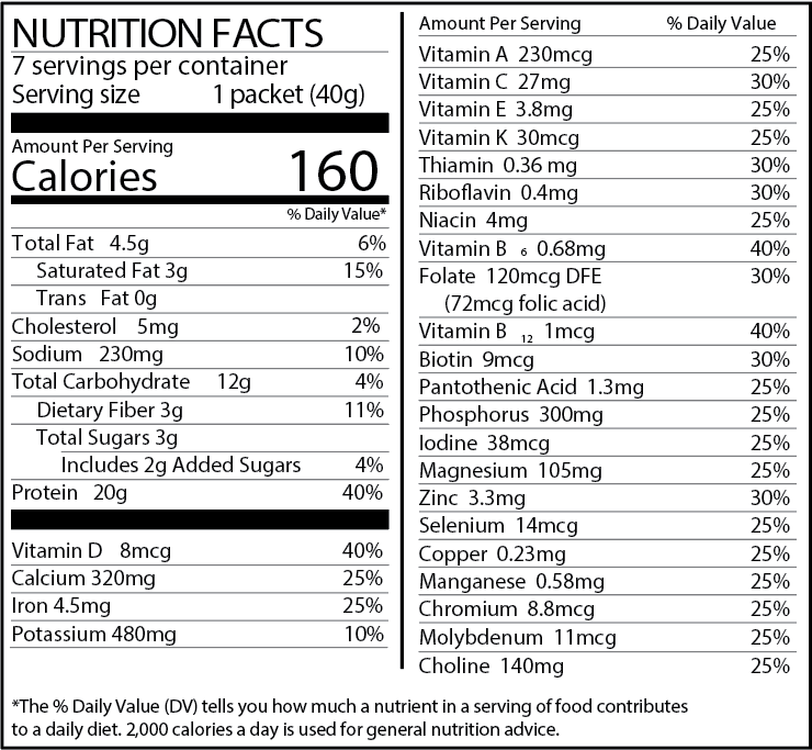 Numetra 20g Protein Pudding & Shakes