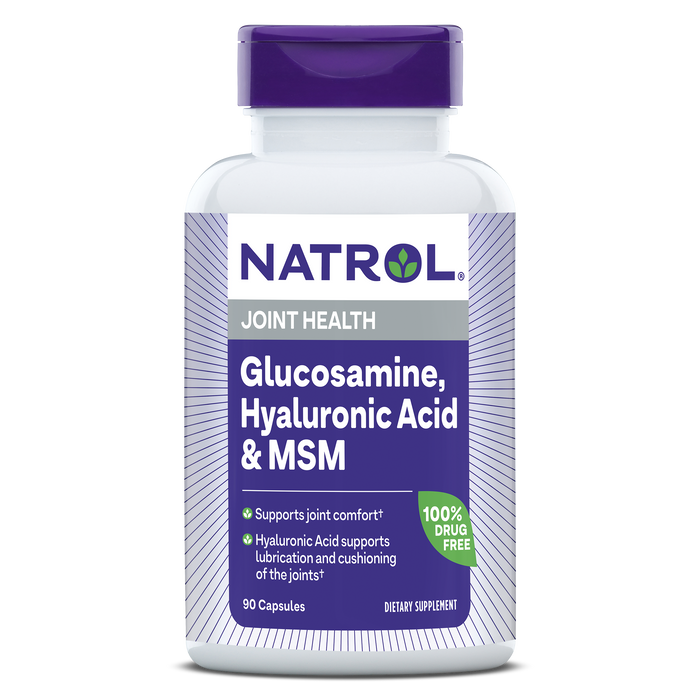 Natrol Glucosamine, Hyaluronic Acid & MSM 90 capsules