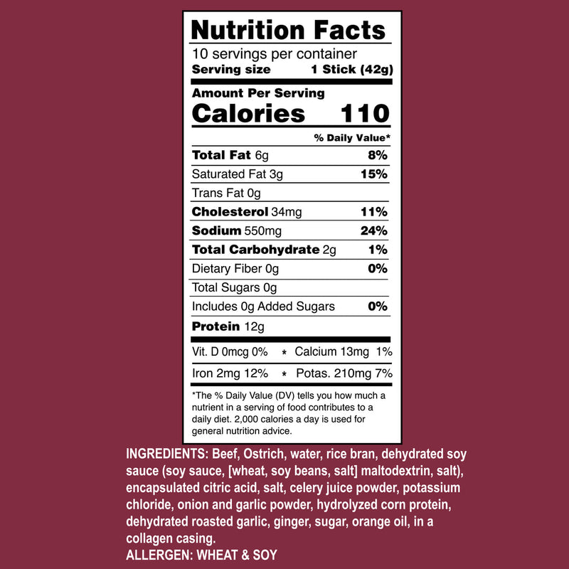 OSTRIM 100% Grass-Fed Meat Stick