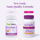 BariMelts Iron + Vitamin C - 90 Fast-Dissolving Tablets - Natural Orange Flavor
