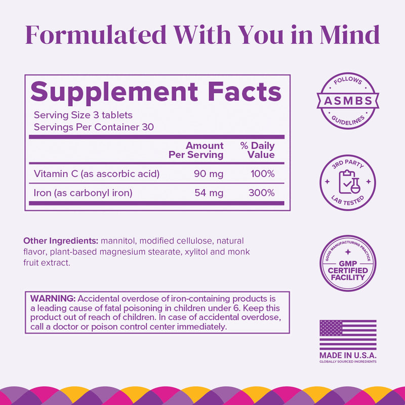 BariMelts Iron + Vitamin C