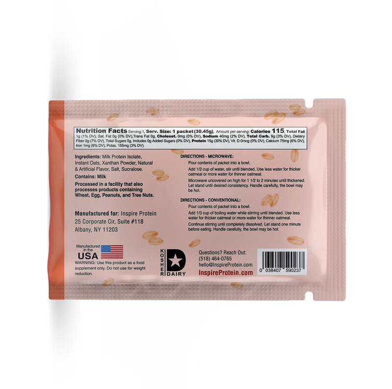 Inspire Protein Kitchen Oatmeal