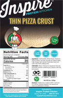 Inspire Protein Kitchen Thin Pizza Crust, 9" Twin Pack by Bariatric Eating