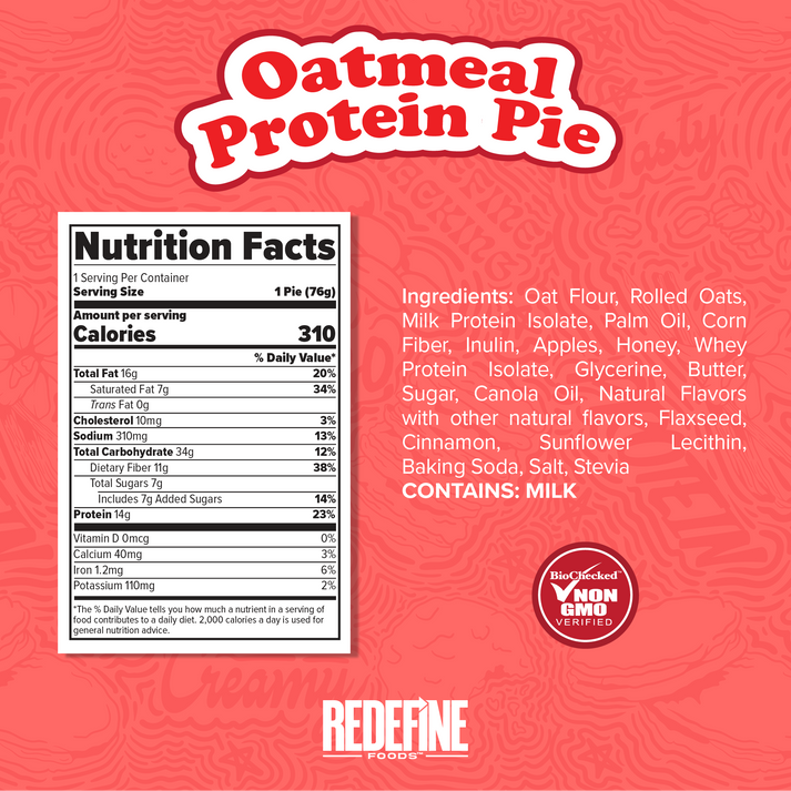 Redefine Oatmeal Protein Pie