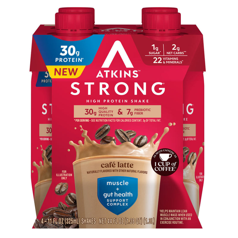 Atkins Nutritionals Strong Protein & Fiber Ready-to-Drink Shakes